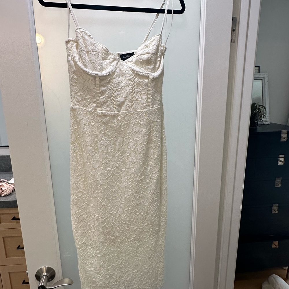 Bardot Ivory Lace Dress